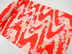 アンティーク　梅模様　長襦袢地反物